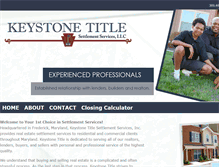 Tablet Screenshot of keystonetitle.com